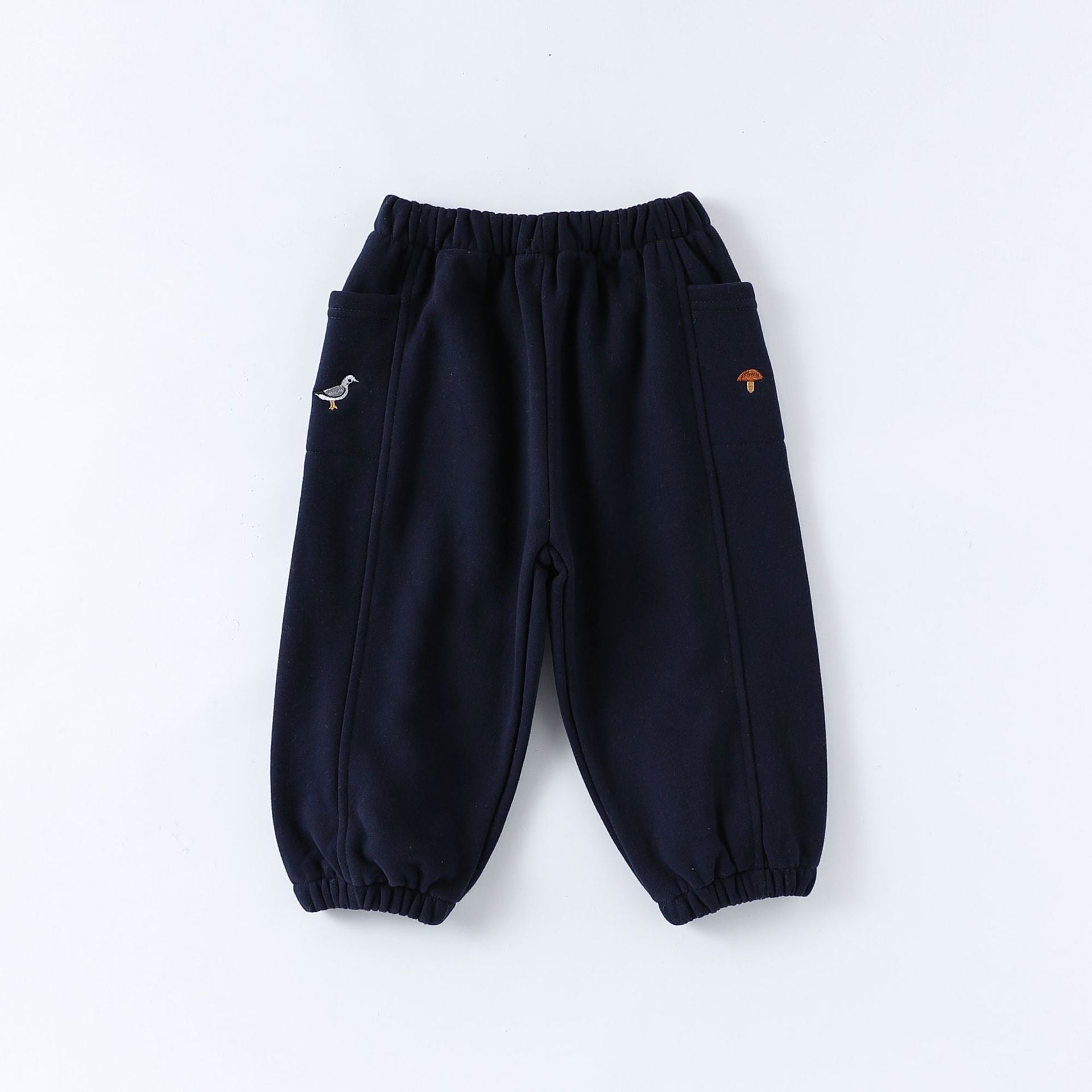 Autumn Arrival Casual Baby Kids Simple Embroidered Pattern Pants-3