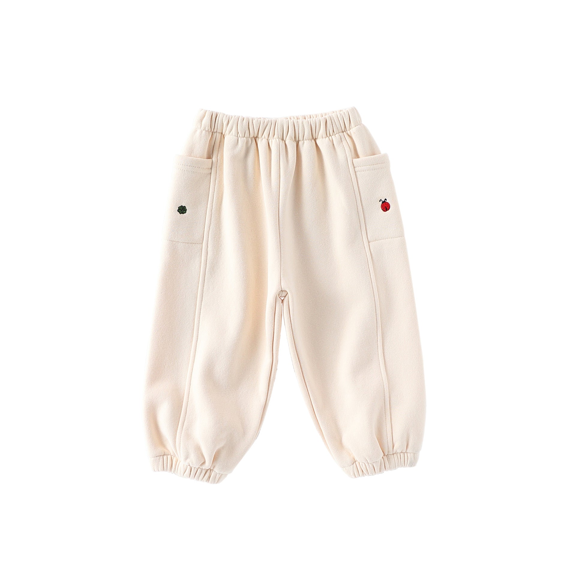Autumn Arrival Casual Baby Kids Simple Embroidered Pattern Pants-1