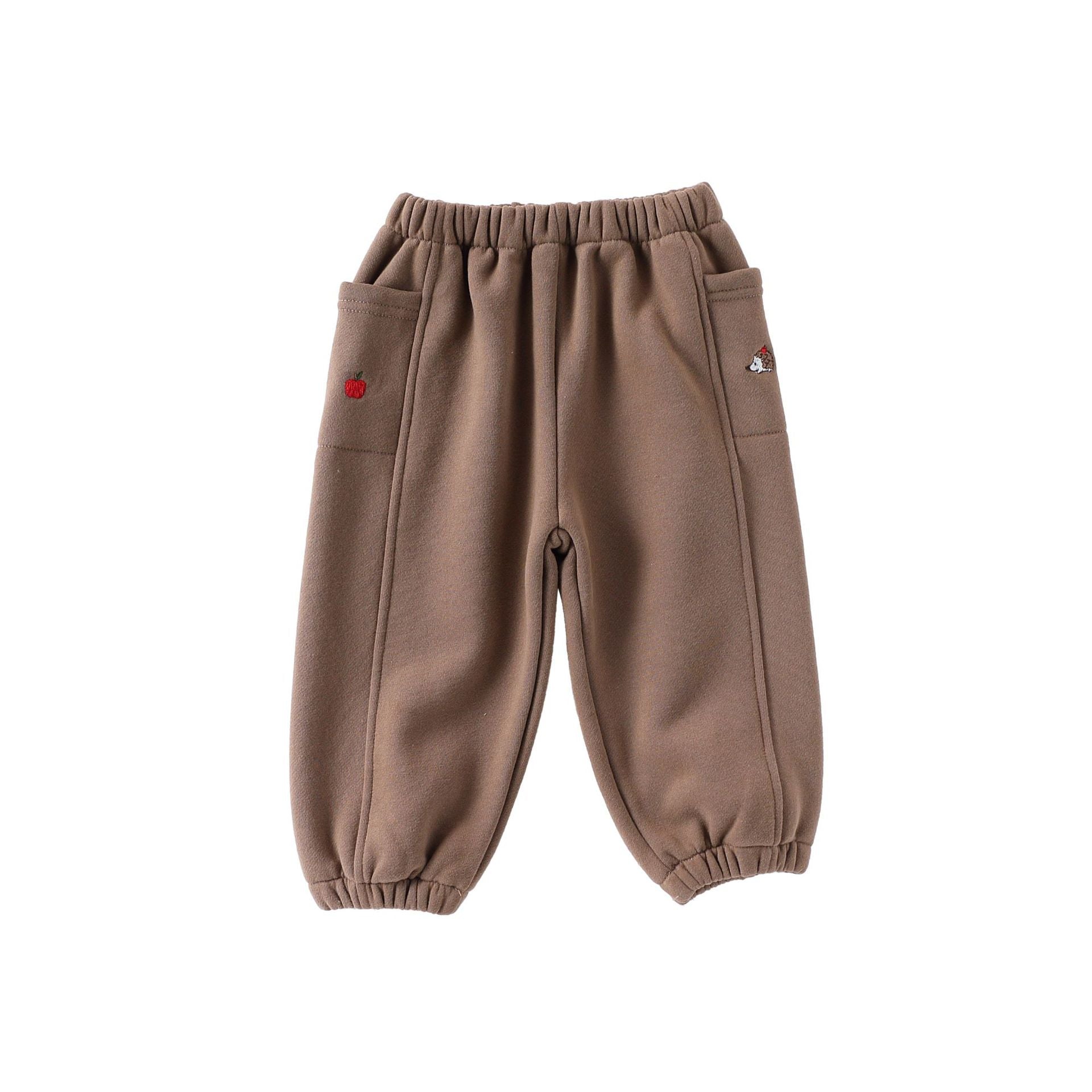 Autumn Arrival Casual Baby Kids Simple Embroidered Pattern Pants-2