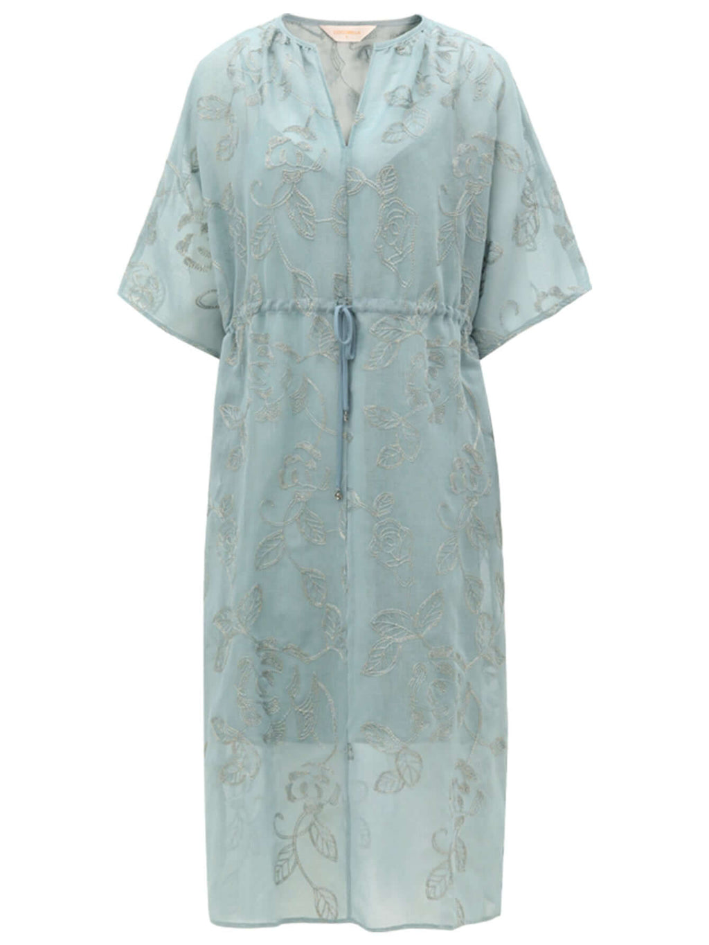 Flimsy Sheer Blue Two Piece Dress