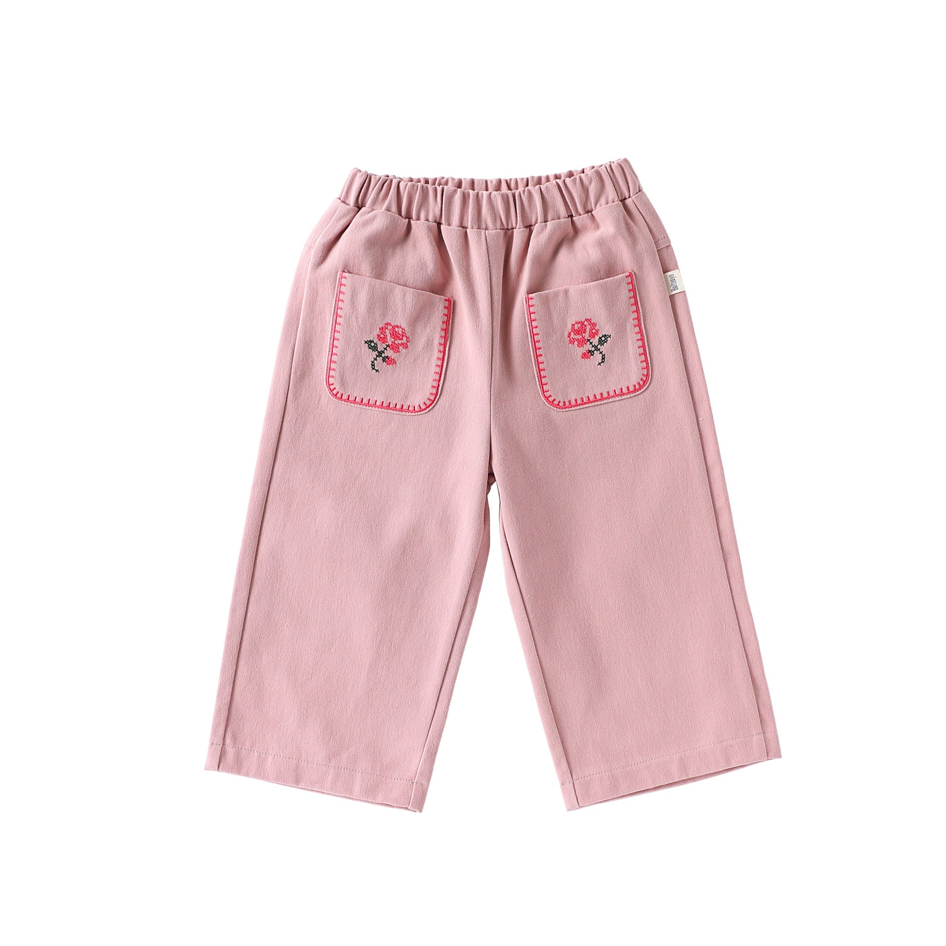 Spring and Autumn Arrival Casual Baby Kids Girls Flowers Pattern Pants-2