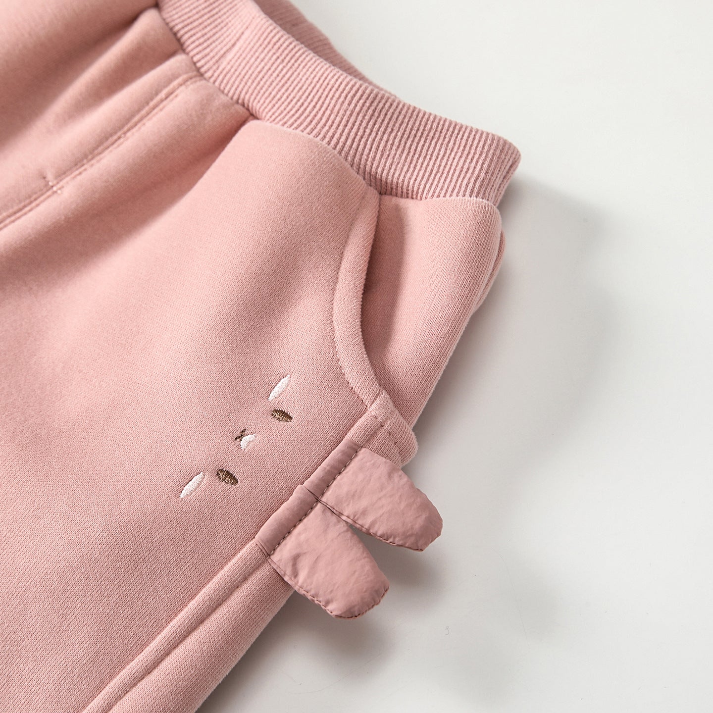 Winter and Autumn Arrival Casual Baby Kids Girls Cartoon Pattern Fleece-lined Pants-4