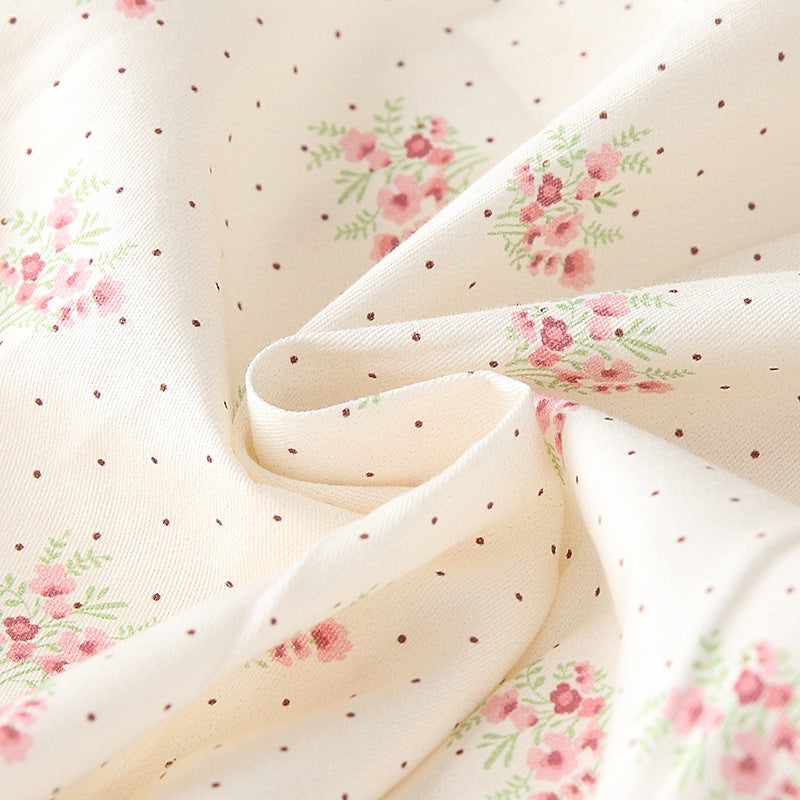 Autumn Arrival Kids Girls Floral Pattern Long Sleeves Cute Dress-2