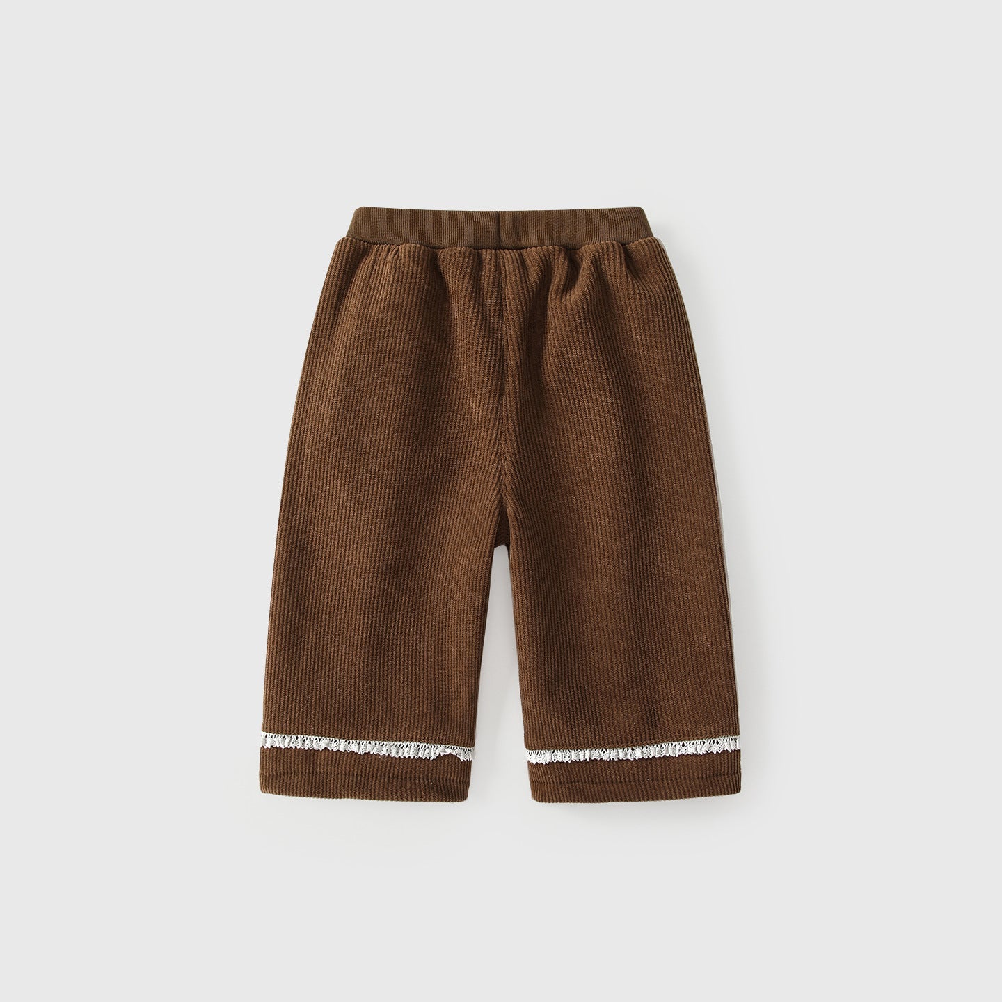 Winter and Autumn Arrival Casual Baby Kids Girls Cartoon Pattern Warm Corduroy Pants-2