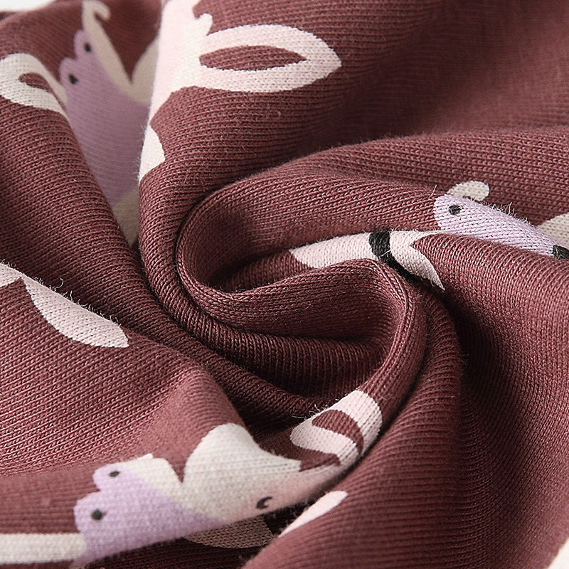 Spring and Autumn Girls Fairy Cartoon Pattern Long Sleeves Top and Pants Clothing Set-3